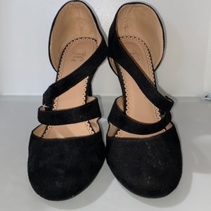JG black heels